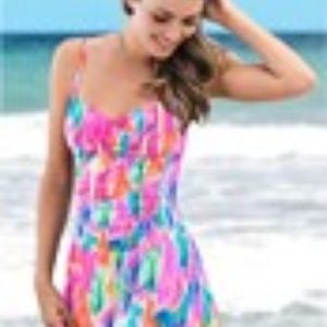 NWOT One piece swim dress - hold you in style.